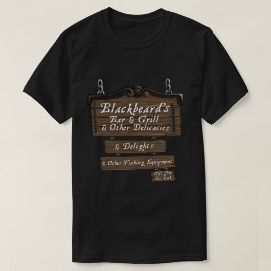 Blackbeard’s Bar and Grill   Tシャツ (デザイン正面)