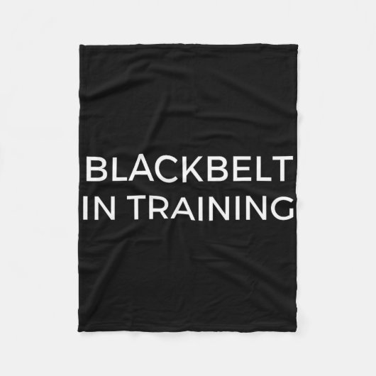 Blackbelt In Training Martial Arts Karate フリースブランケット (正面)