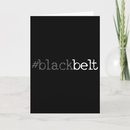 Blackbelt Karate Taekwondo Martial Arts Gift 1  カード (正面)