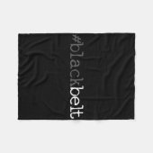 Blackbelt Karate Taekwondo Martial Arts Gift 1  フリースブランケット (正面(横))