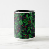 Blackberries on dark gray マグカップ (中央)