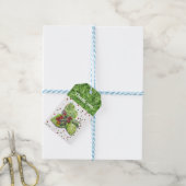 BlackBerry緑と赤 ギフトタグ (より糸付き)