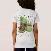 BlackBerry緑と赤 Tシャツ (裏面)