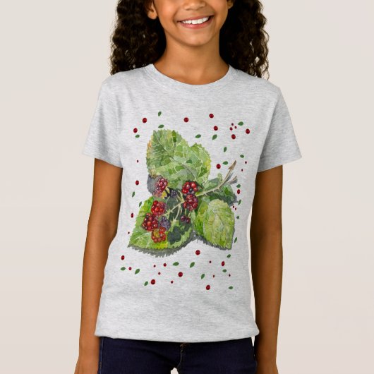 BlackBerry緑と赤 Tシャツ (正面)