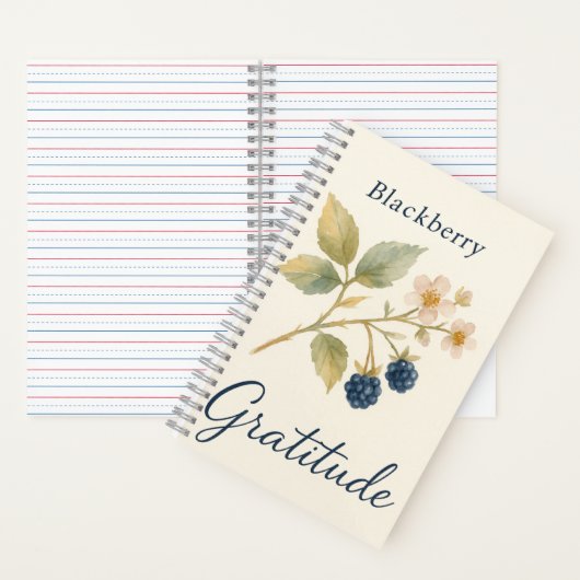 Blackberry — Gratitude  ノートブック (内側)