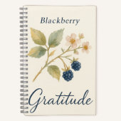 Blackberry — Gratitude  ノートブック (正面)