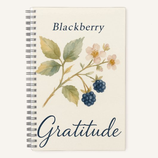 Blackberry — Gratitude  ノートブック (正面)
