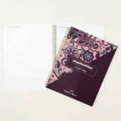 Blackberry Groovy Psychedelic 60s 70s Floral  プランナー手帳 (ディスプレー)