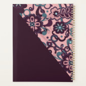 Blackberry Groovy Psychedelic 60s 70s Floral  プランナー手帳 (裏面)