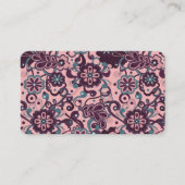 Blackberry Groovy Psychedelic 60s 70s Floral 名刺 (正面)