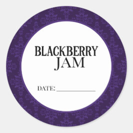 Blackberry Jam Canning Lid Labels ラウンドシール