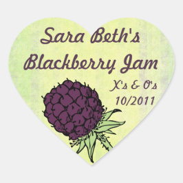 Blackberry Jam Jarラベルカスタマイズ() ハートシール