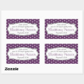 Blackberry preserve jam purple food labelシール 長方形シール (シート)