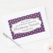 Blackberry preserve jam purple food labelシール 長方形シール (封筒)