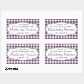 Blackberry preserve jam purple food labelシール 長方形シール (シート)