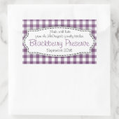 Blackberry preserve jam purple food labelシール 長方形シール (バッグ)