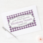 Blackberry preserve jam purple food labelシール 長方形シール (封筒)