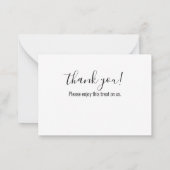 Blackberry Thank You ノートカード (裏面)