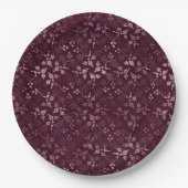 Blackberry Wine Pattern  ペーパープレート (正面)