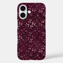 Blackberry Wine Pattern iPhone 16ケース