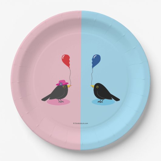 Blackbirdが他の半分を見つける ペーパープレート (正面)