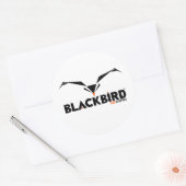 BlackBird FearはPrey Sticker用 ラウンドシール (封筒)