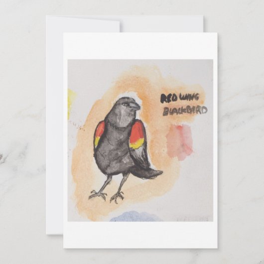 Blackbird Greeting Card 招待状 (正面)