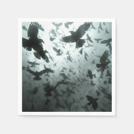 Blackbird Raven Crow Party スタンダードカクテルナプキン