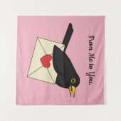 Blackbird with Loveから |テキストの追加 タペストリー (正面(横))