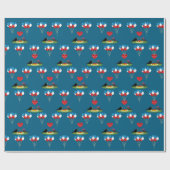 Blackbird's Spaghetti Meatballs Valentine's Date ラッピングペーパー (フラット)