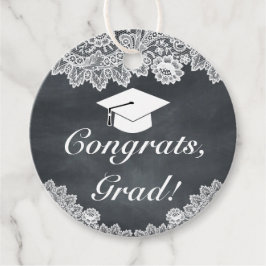 Blackboardとホワイトレースの卒業おめでとう フェイバータグ