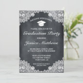 Blackboardとホワイトレースの卒業 招待状 (スタンド正面)