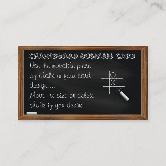 BlackboardとChalkboard 名刺 (正面)