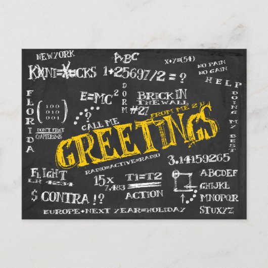 Blackboardはがき(The Dormより) ポストカード (正面)