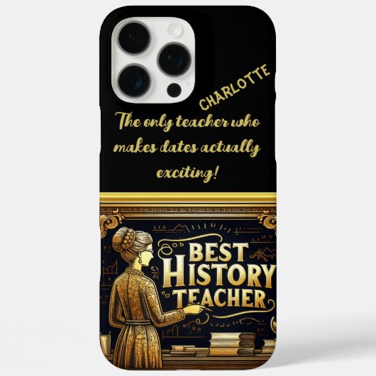 Blackboardインスパイアでの履歴先生 Case-Mate iPhoneケース (裏面)