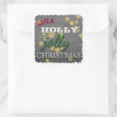 Blackboardカスタムにクリスマスのすてき飾り付け スクエアシール (バッグ)