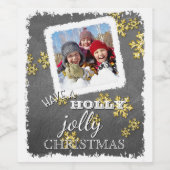 Blackboardカスタムにクリスマスのすてき飾り付け ワインラベル (シングルラベル)