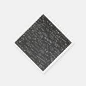 Blackboardテーブルウェア紙の数式 スタンダードカクテルナプキン (角)