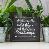 Blackboardトイレ紙おもしろい引用文 ポスター