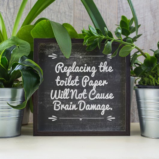 Blackboardトイレ紙おもしろい引用文 ポスター