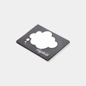 Blackboardトークバブルパーソナライズされた名 ポストイット (アングル)