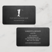 Blackboardパーソナライズされたモダンプロフェッショナルゴルフ  名刺 (正面/裏面)