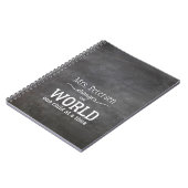 Blackboard先生名ホワイトスクリプト引用文 ノートブック (左側)