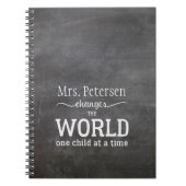 Blackboard先生名ホワイトスクリプト引用文 ノートブック (正面)