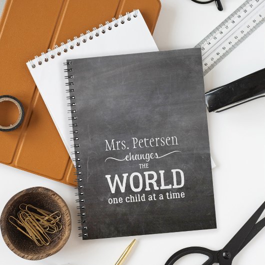 Blackboard先生名ホワイトスクリプト引用文 ノートブック