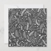 Blackboard素朴フローラクリスマスオープンハウス 招待状 (裏面)