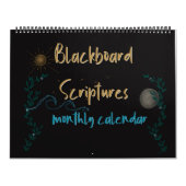 Blackboard聖なる書物、 経典の月次カレンダー カレンダー (カバー)