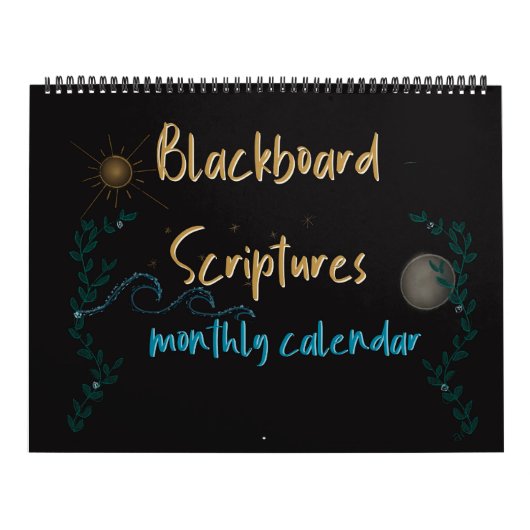 Blackboard聖なる書物、 経典の月次カレンダー カレンダー (カバー)