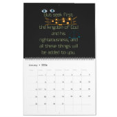 Blackboard聖なる書物、 経典2024月次カレンダー カレンダー (1月 2024)