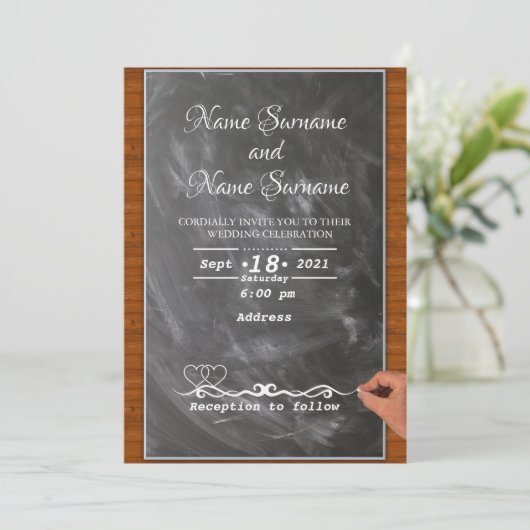 Blackboard 招待状 (スタンド正面)